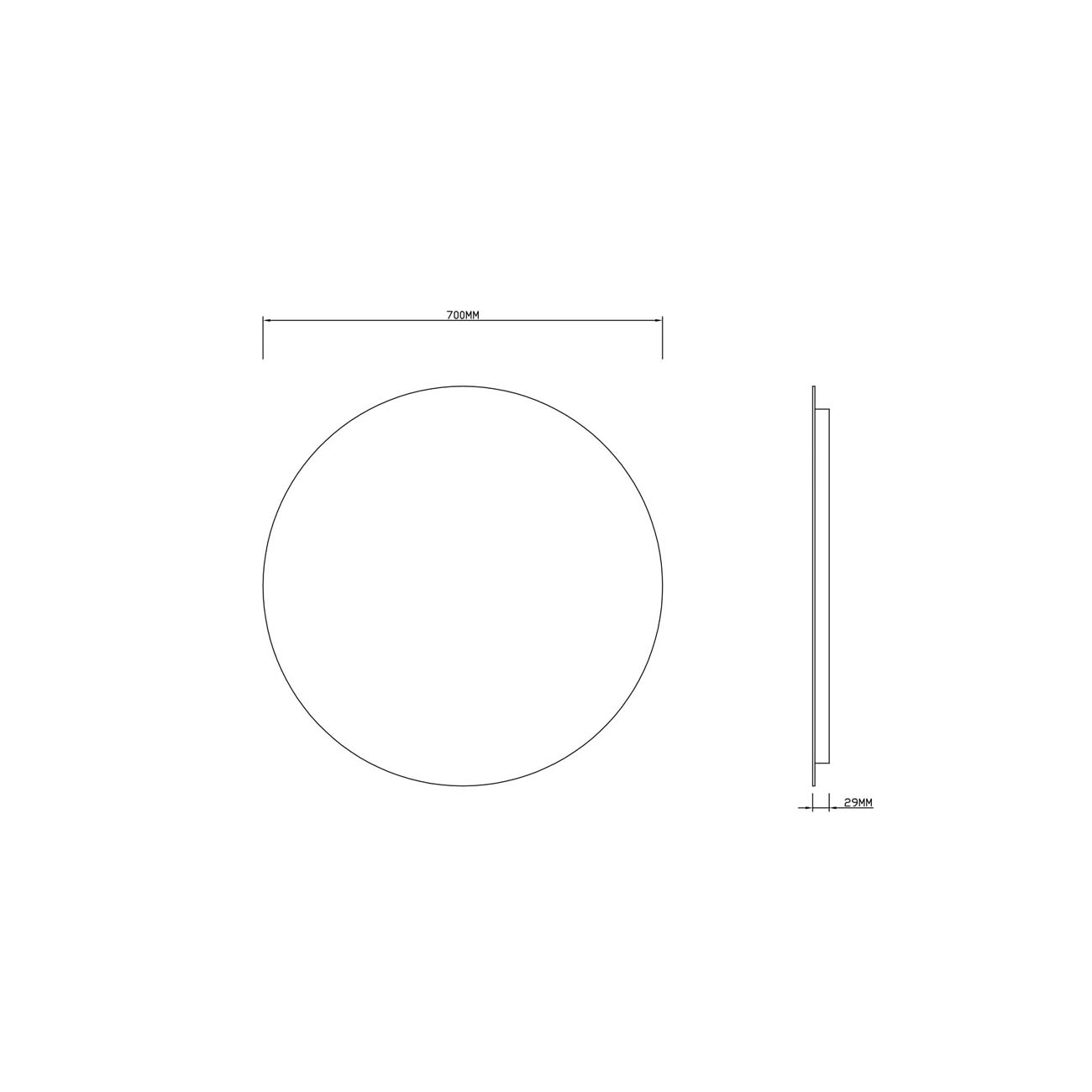 Зеркало RoxenBath (РоксенБаз) Brimen 70x70 см, 510195-70