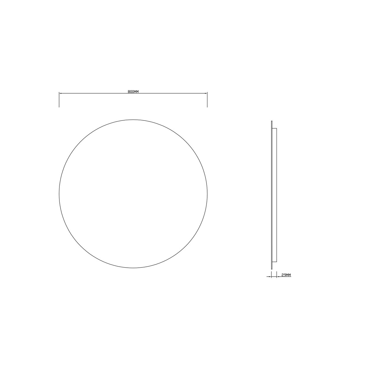 Зеркало RoxenBath (РоксенБаз) Brimen 80x80 см, 510195-80