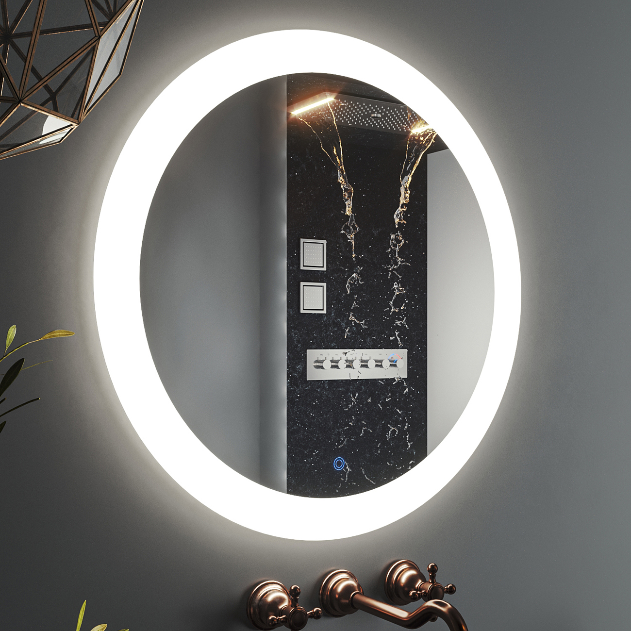 Зеркало RoxenBath (РоксенБаз) Adema 70x70 см, 510065-70