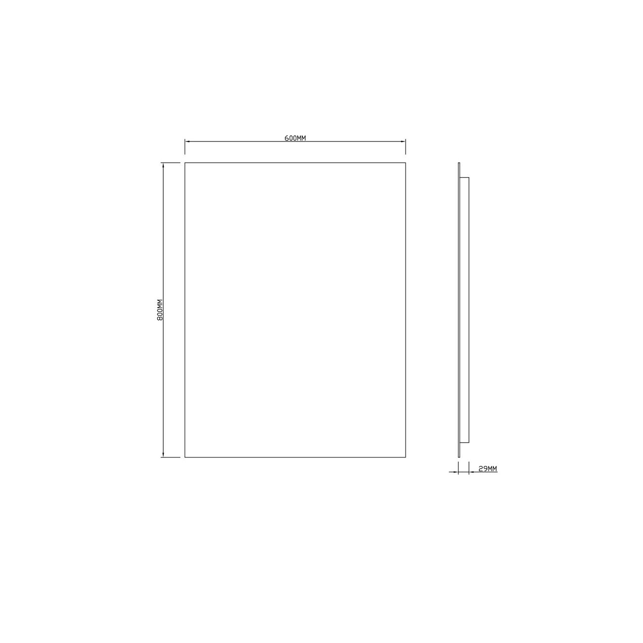 Зеркало RoxenBath (РоксенБаз) Pure 50x70 см, 510175-50