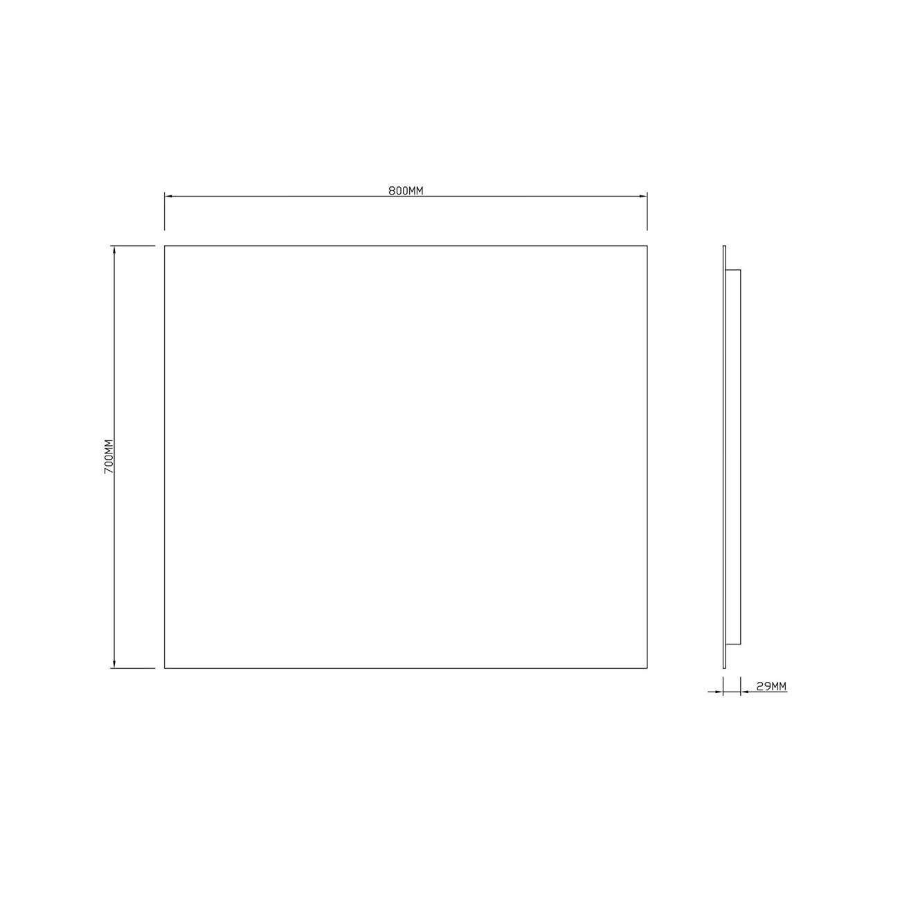 Зеркало RoxenBath (РоксенБаз) Pure 80x70 см, 510175-80
