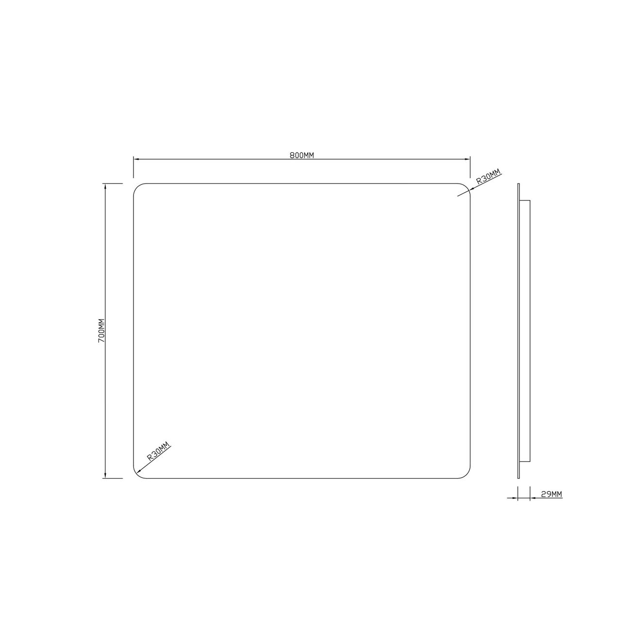 Зеркало RoxenBath (РоксенБаз) Bella 80x70 см, 510055-80