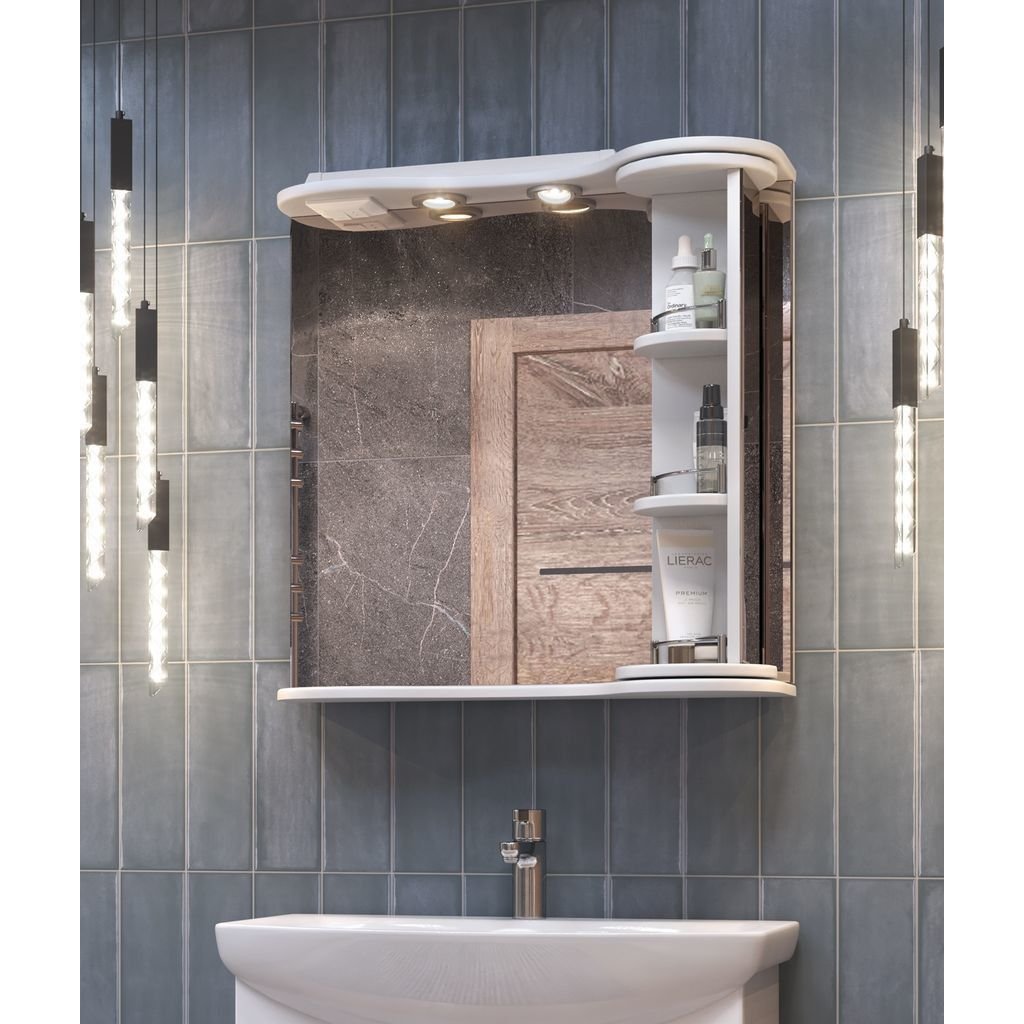 Зеркало Vigo (Виго) Callao 70, zsh.CAL.70.El крутящееся, с подсветкой, белый