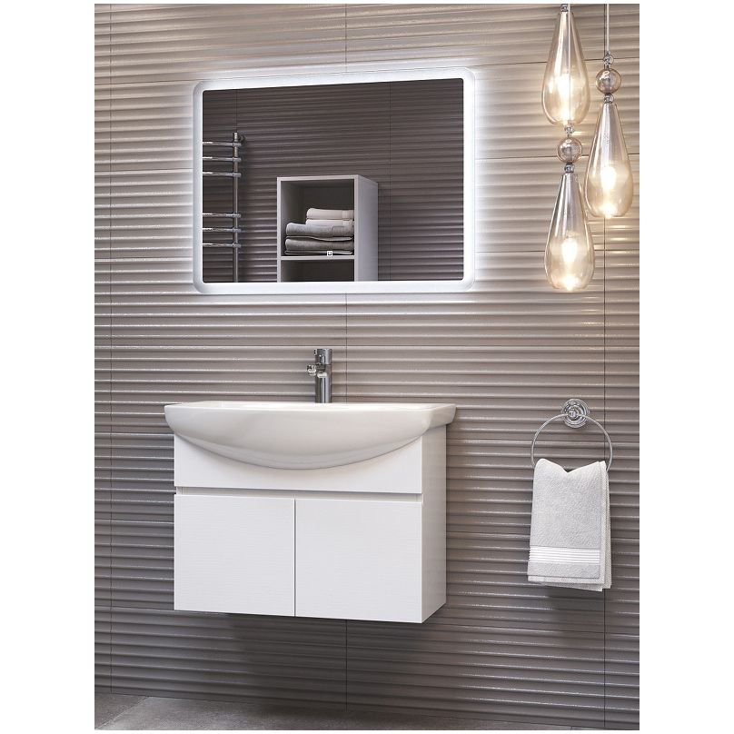 Тумба Vigo (Виго) Wing 70, tp.WIN.BAL.70.2D подвесная, 2 дв., (под раковину Балтика 70) белый