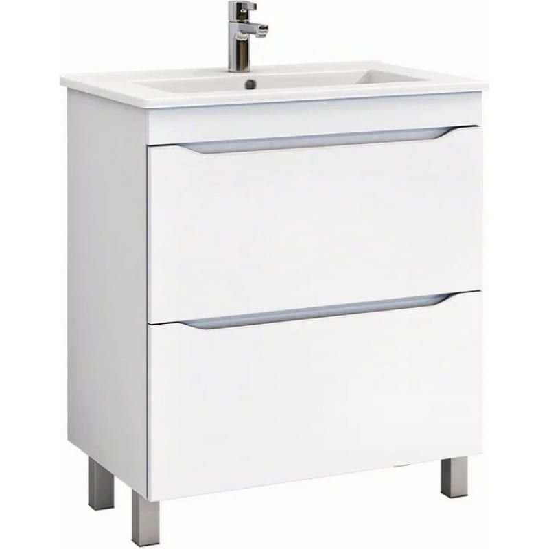 Тумба Vigo (Виго) Grani 60-0-2, tn.GRI.ELI.60.2Y напольная, 2 ящ. (под раковину Элина 60) белый