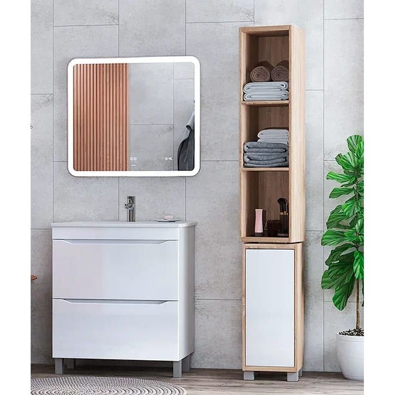 Тумба Vigo (Виго) Grani 60-0-2, tn.GRI.ELI.60.2Y напольная, 2 ящ. (под раковину Элина 60) белый