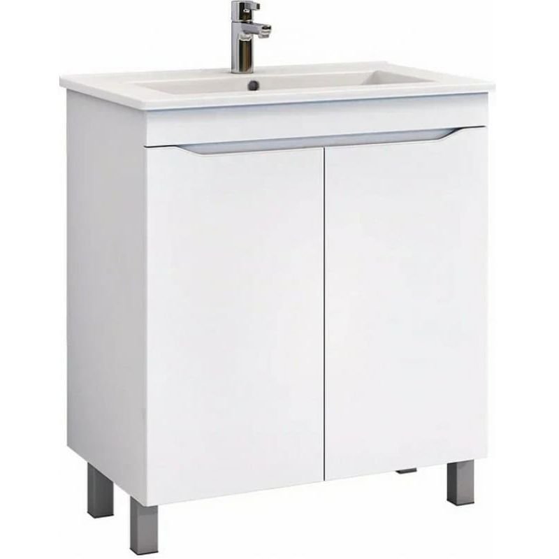 Тумба Vigo (Виго) Grani 75-2-0, tn.GRI.OSK.75.2D напольная, 2 дв.(под раковину Оскар 75) белый