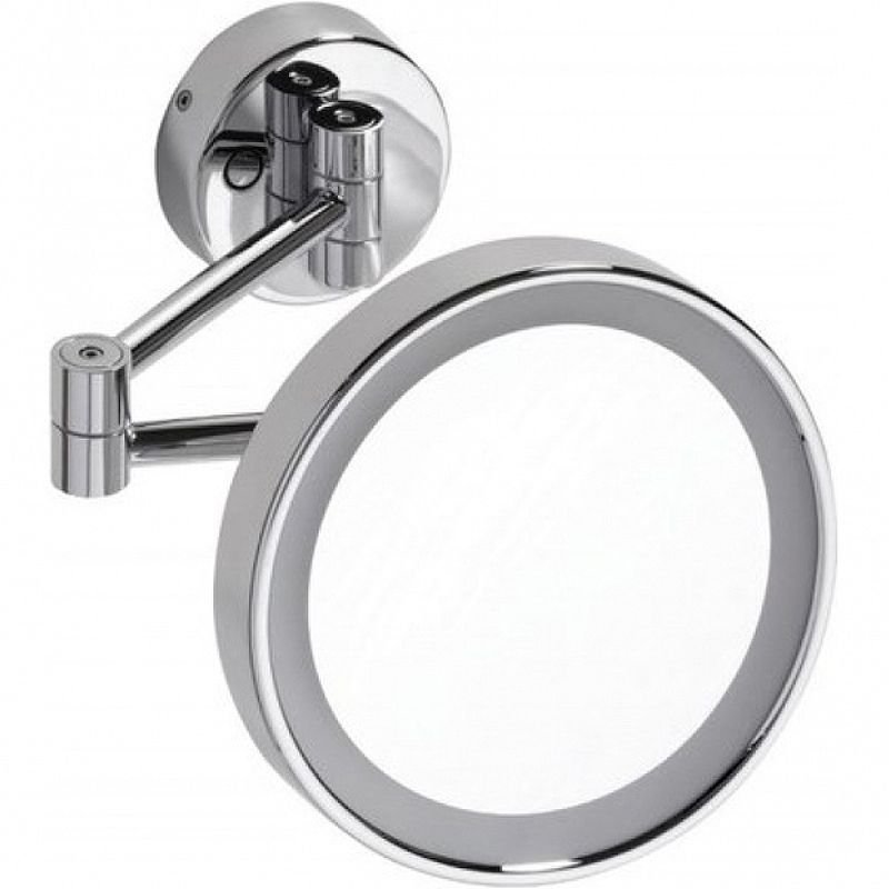 Зеркало косметическое Bemeta (Бемета) d200 мм с подсветкой LED сенсорное хром (116101142)