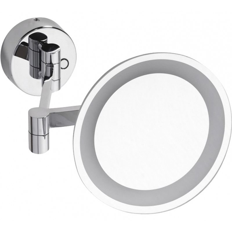 Зеркало косметическое Bemeta (Бемета) d200 мм с подсветкой LED сенсорное хром (116101802)
