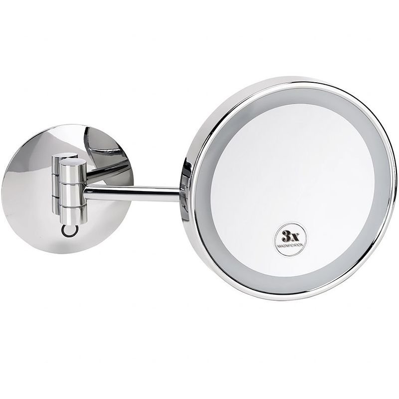 Зеркало косметическое Bemeta (Бемета) d200 мм с подсветкой LED сенсорное хром (116201772)