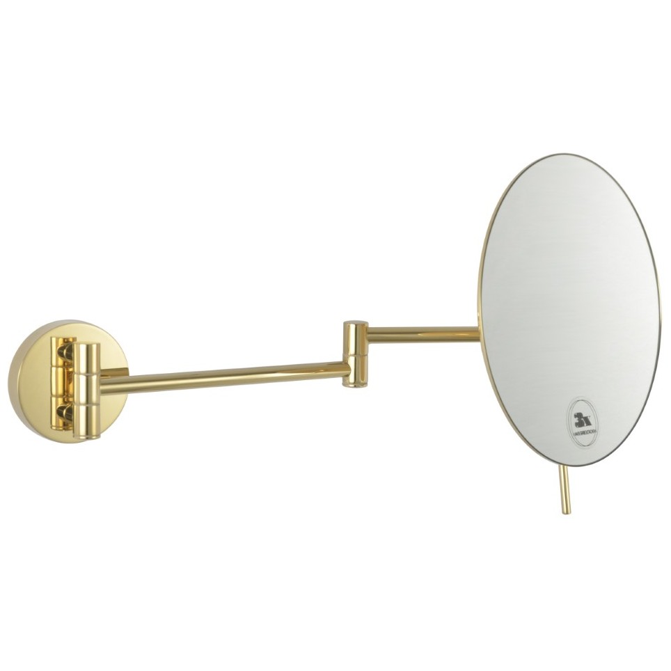 Зеркало Богеме Хром 508-G, Boheme Gold круглое