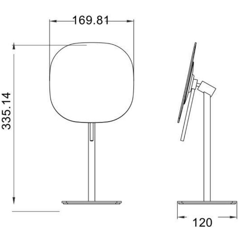 Зеркало Savol (Савол) настольное косметическое с увеличением 5х JAVA S-M113W белый