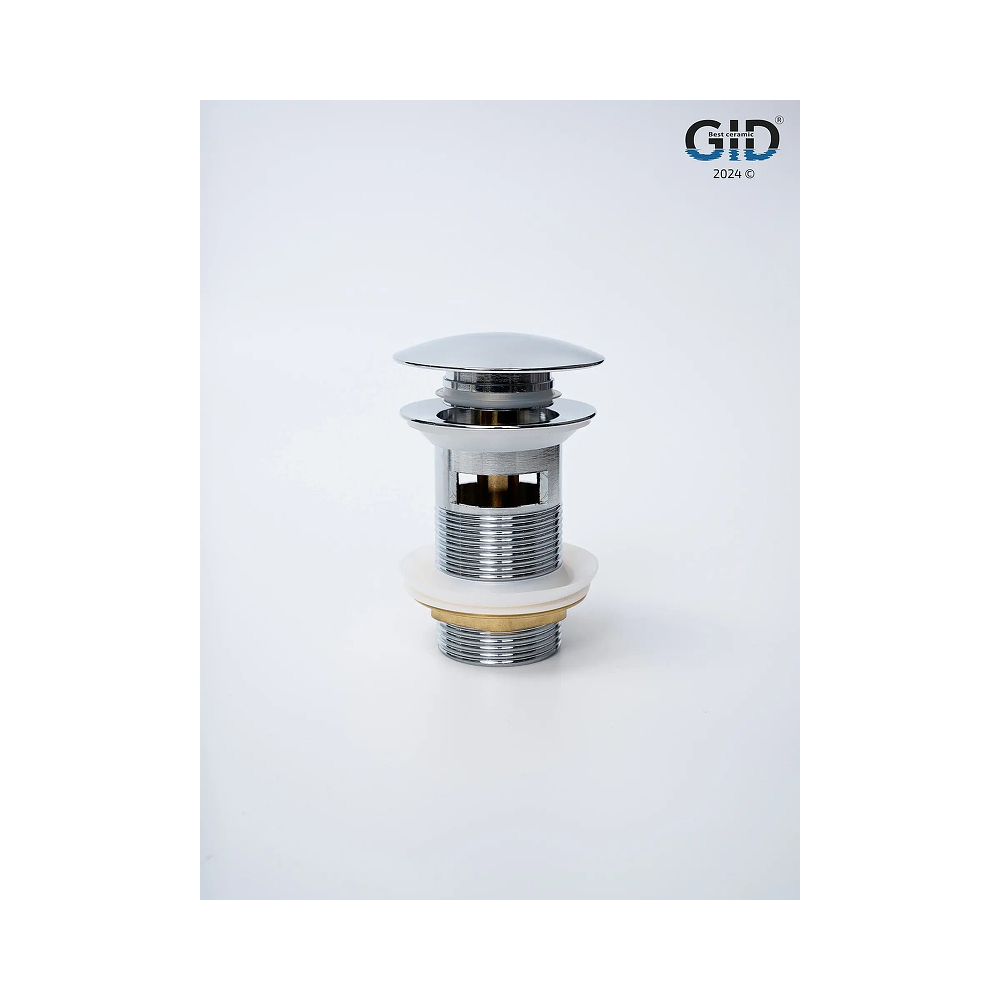 Донный клапан Gid Minuciaс переливом Ch100-1 73303K хром