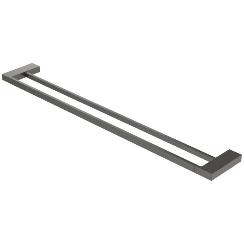 Полотенцедержатель Cezares (Цезарес) двойной 80 см, цвет оружейная сталь SLIDER-THD-80-GM