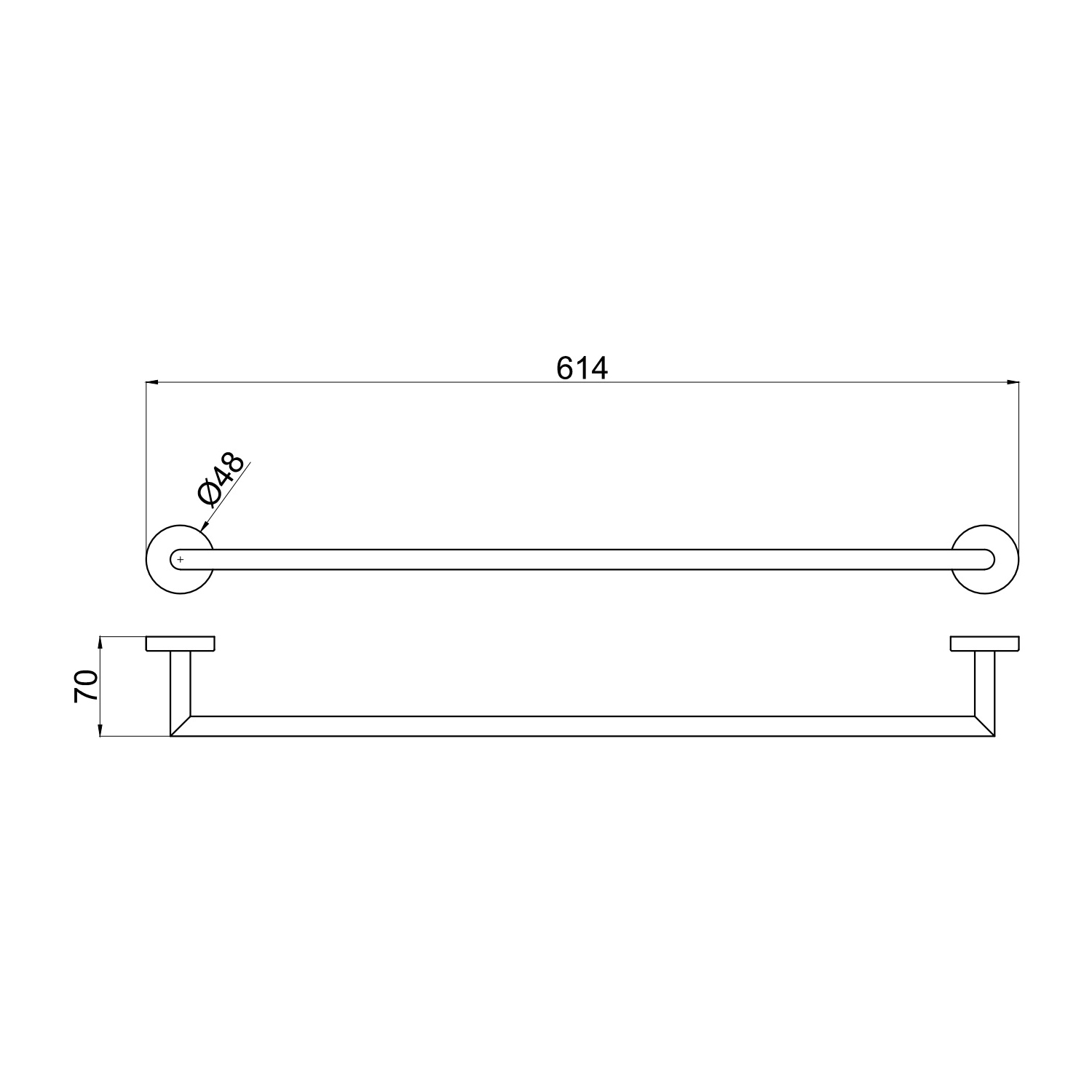 Держатель для полотенец Allen Brau (Аллен Брау) Priority 6.31011-31, черный матовый