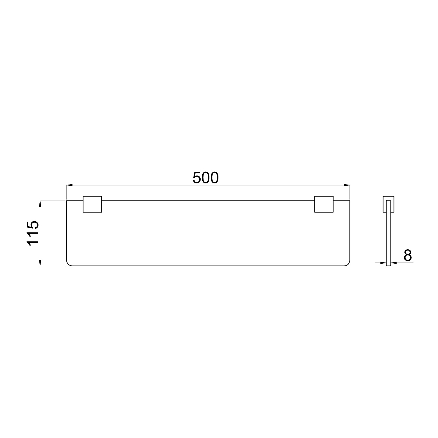 Полка Allen Brau (Аллен Брау) Infinity 6.21012-00, хром