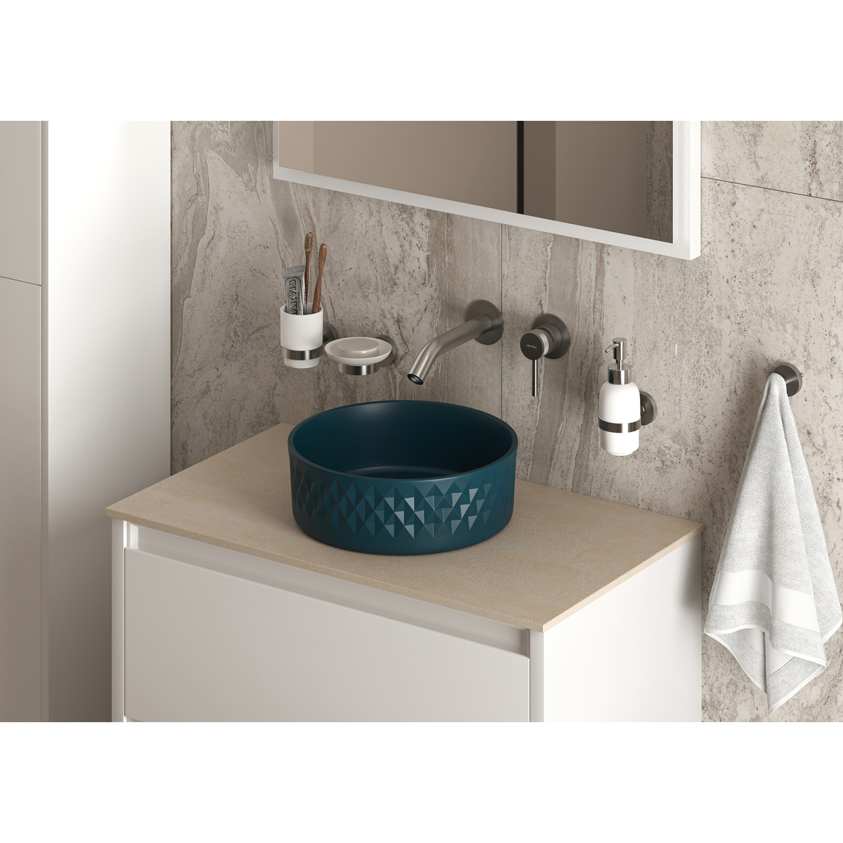 Мыльница Allen Brau (Аллен Брау) Priority 6.31005-BN белый, брашированный никель