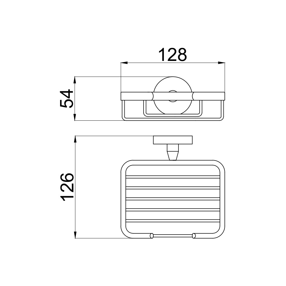 Мыльница Allen Brau (Аллен Брау) Priority 6.31004-MG, брашированный графит