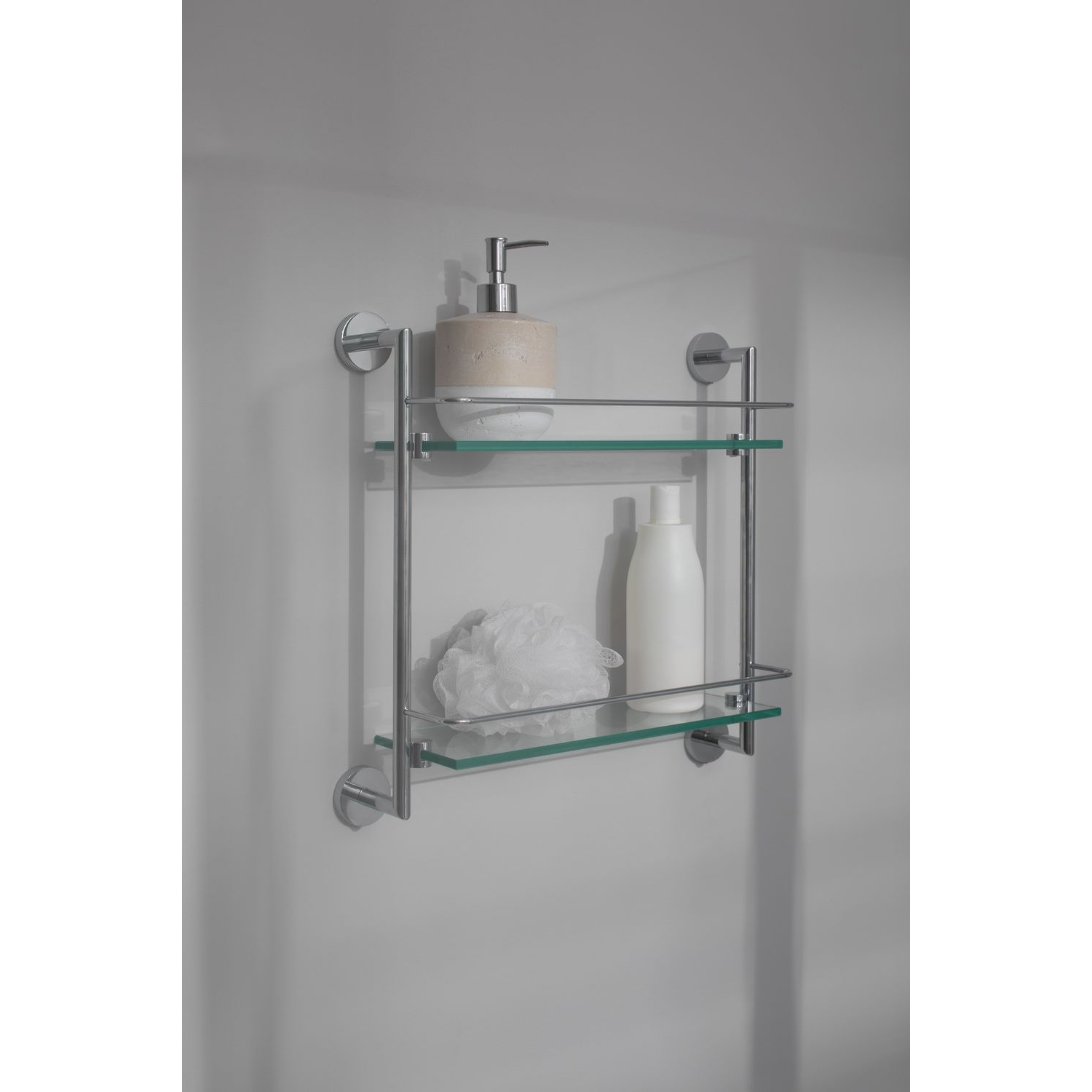 Полка с полотенцедержателем Allen Brau (Аллен Брау) Priority 6.31015-00, хром