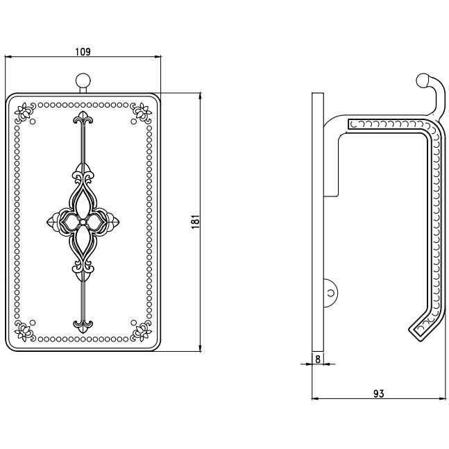 Держатель туалетной бумаги с полкой Bronze de Luxe (Бронз Де Люкс) Royal R25017 бронза