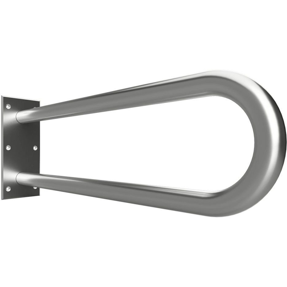 Поручень опорный Bemeta (Бемета) Help 600 мм U-oбpaзный пopучeнь сталь шлифованная (301102052)