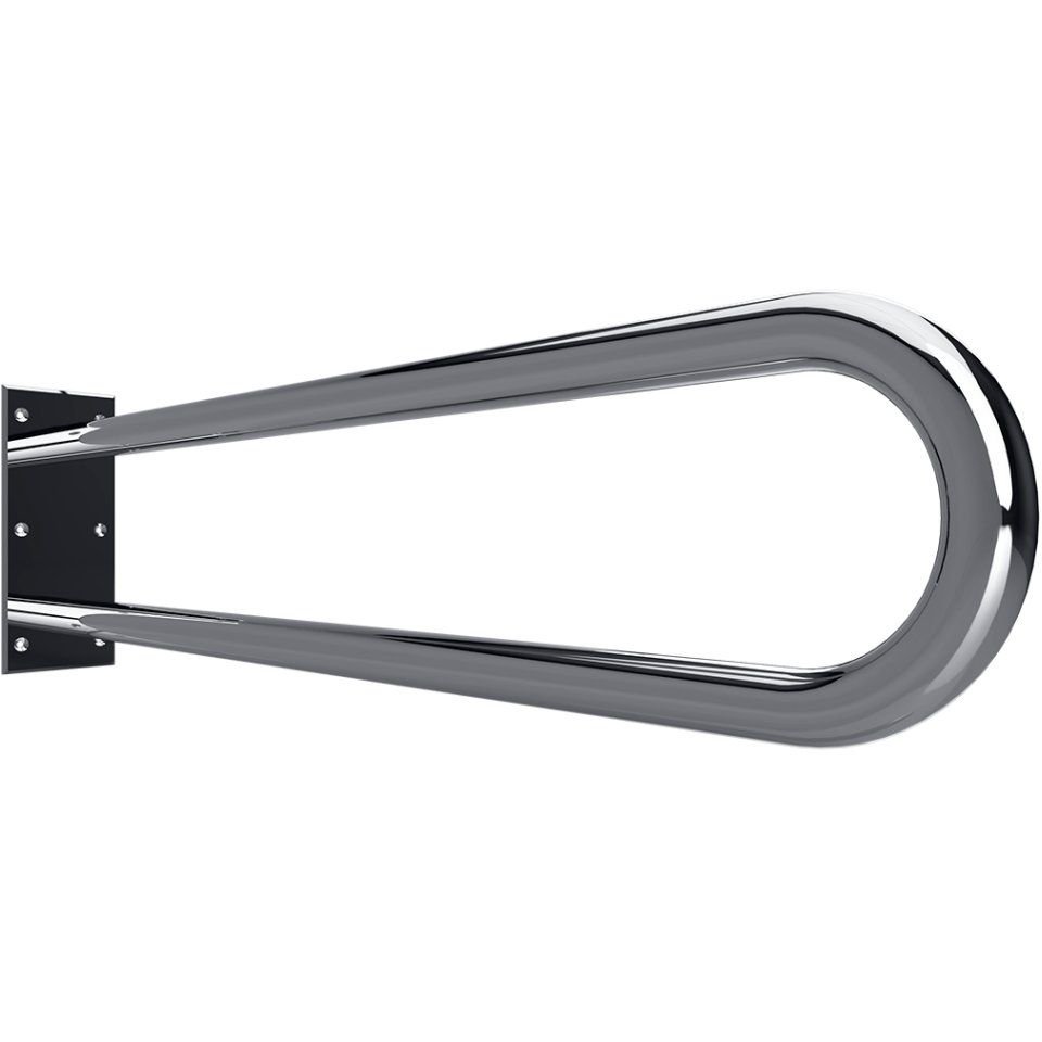 Поручень опорный Bemeta (Бемета) Help 813 мм U-oбpaзный пopучeнь сталь полированная (301102061)