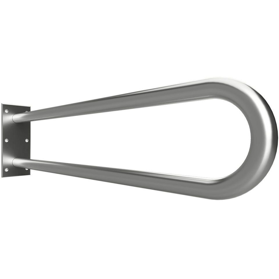 Поручень опорный Bemeta (Бемета) Help 813 мм U-oбpaзный пopучeнь сталь шлифованная (301102062)