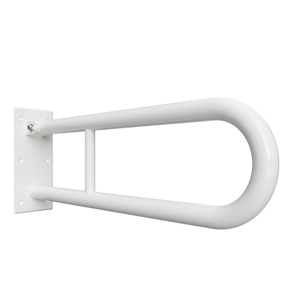 Поручень опорный откидной Bemeta (Бемета) Help 813 мм U-oбpaзный белый (301102084)