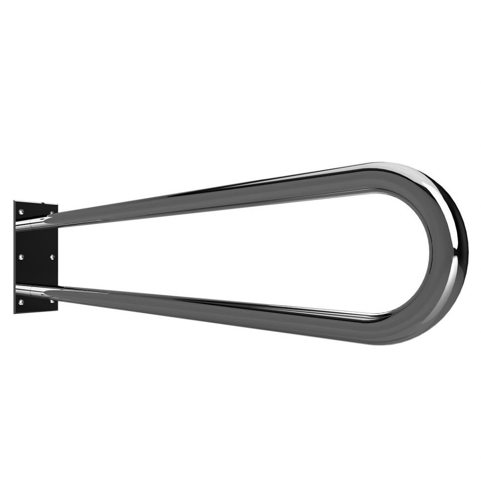 Поручень опорный Bemeta (Бемета) Help 900 мм U-oбpaзный сталь полированная (301102991)