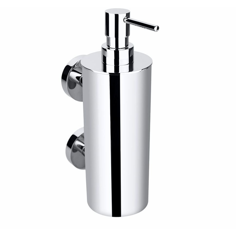 Дозатор жидкого мыла Bemeta Omega (Омега) 550 мл большой металлический стакан 2 держателя хром (104109032)