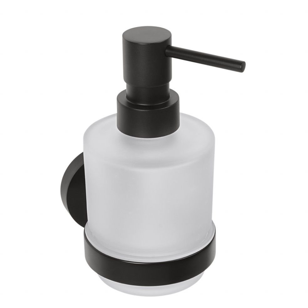 Дозатор жидкого мыла Bemeta (Бемета) Dark 200 мл стекло черный (104109100)