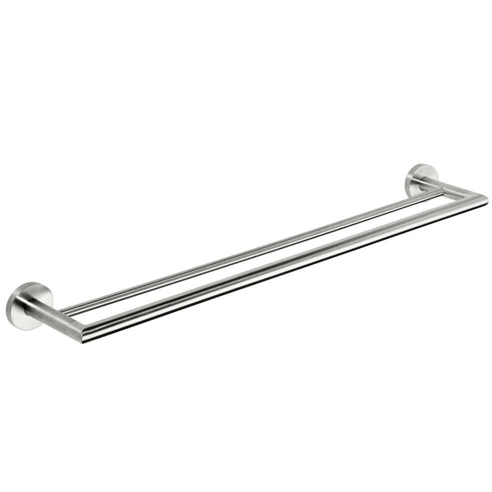 Полотенцедержатель Bemeta (Бемета) Neo 600 мм двойной сталь шлифованная (104204055)
