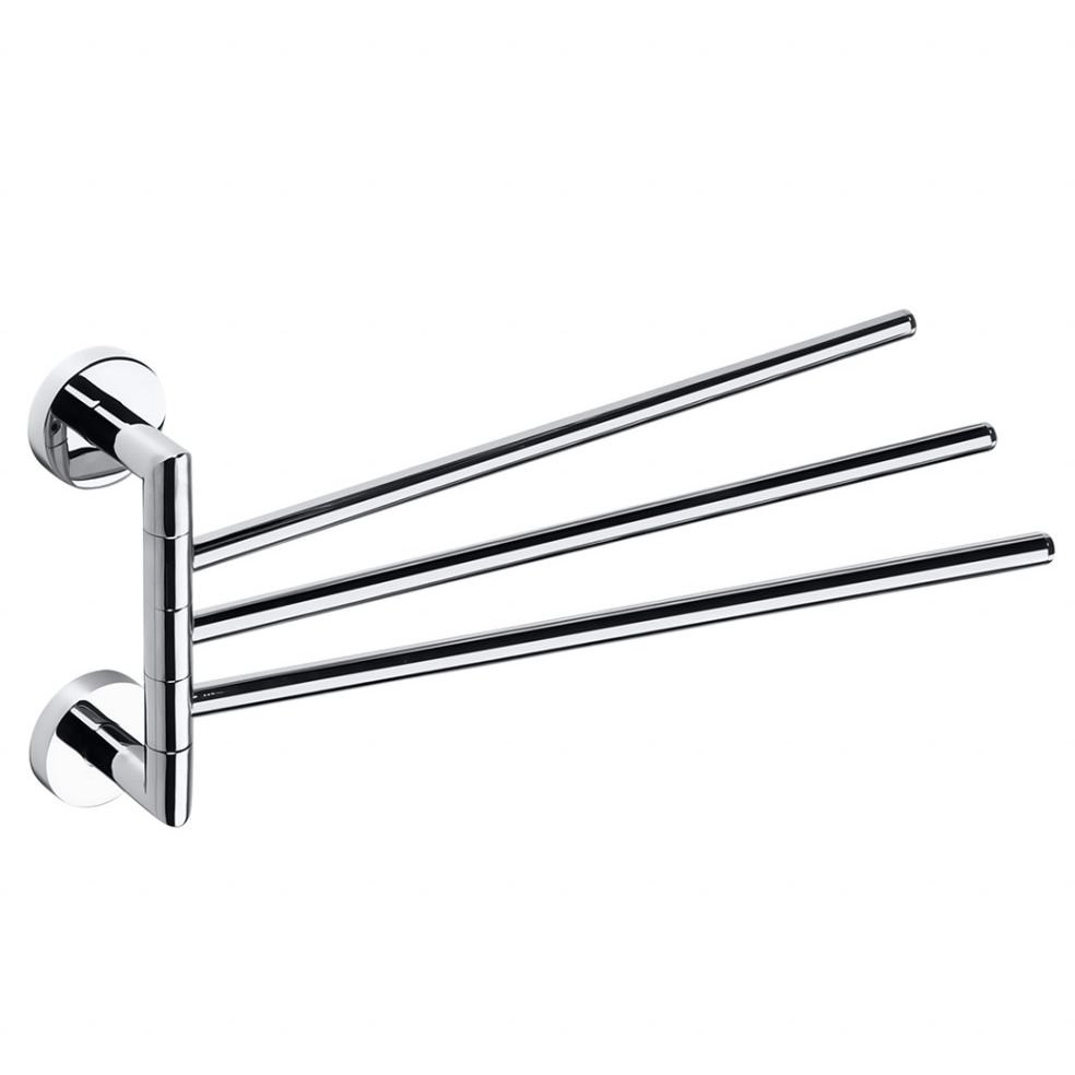 Полотенцедержатель Bemeta Omega (Омега) 450 мм тройной поворотный хром (104204112)