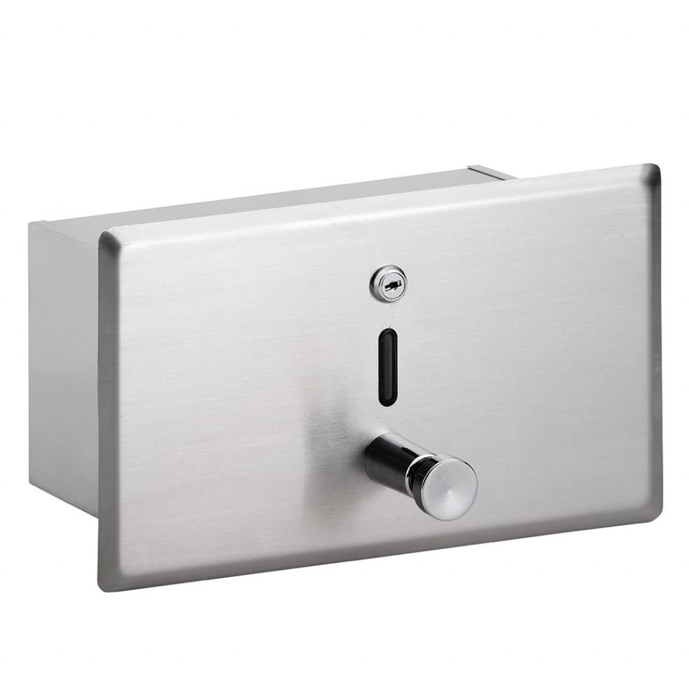 Дозатор жидкого мыла Bemeta (Бемета) Hotel 1000 мл встраеваемый сталь шлифованная (105109015)