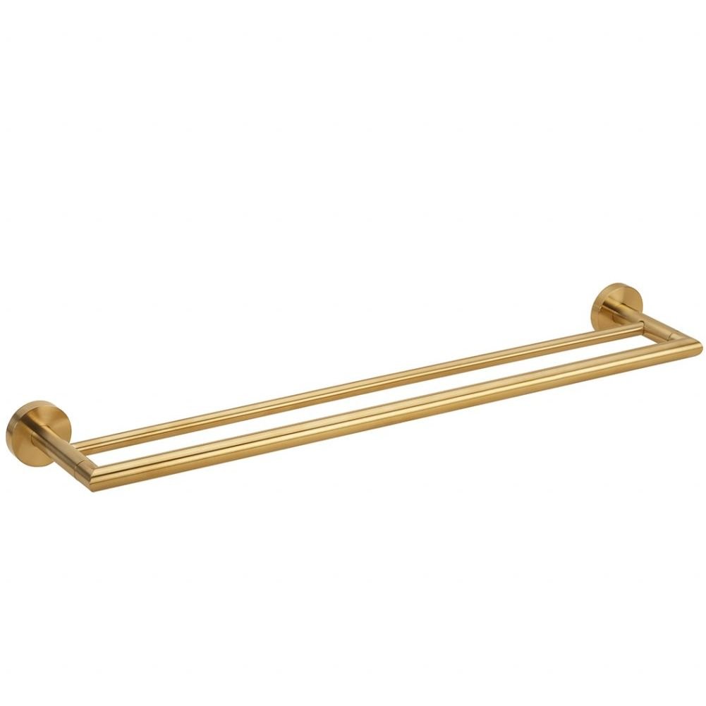 Полотенцедержатель Bemeta (Бемета) Sablo 600 мм двойной золото матовое (160204052)