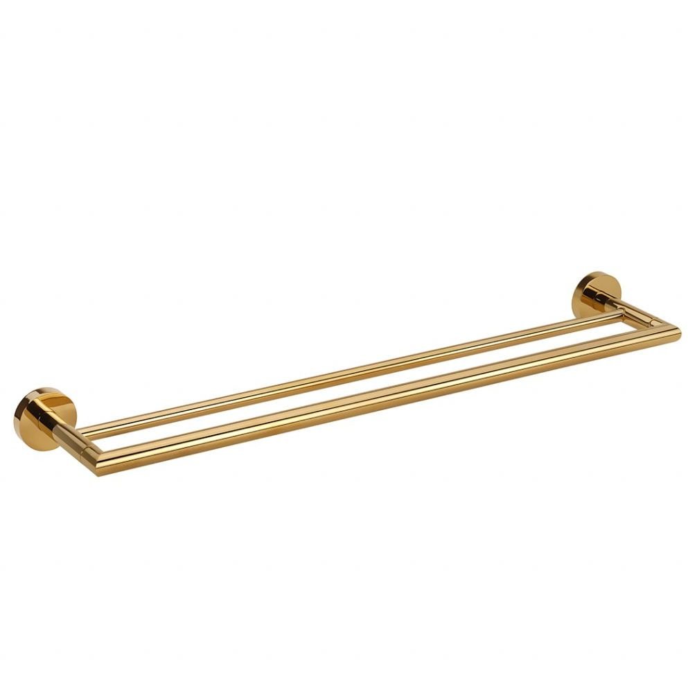 Полотенцедержатель Bemeta (Бемета) Brilo 600 мм двойной золото глянцевое (161204052)