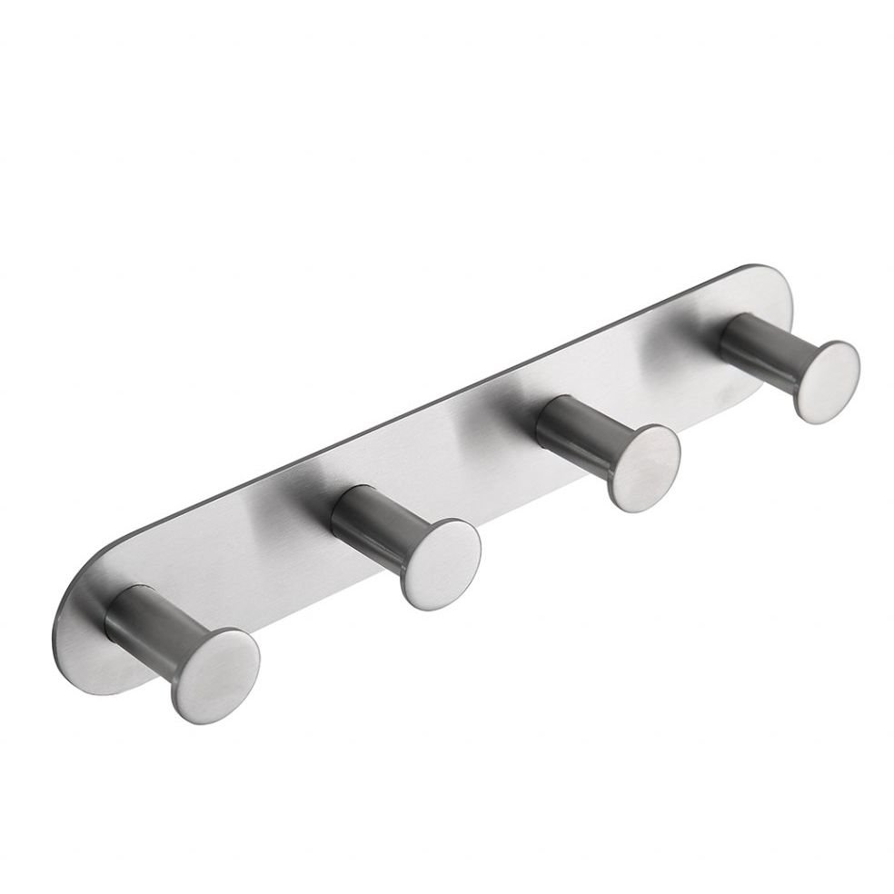 Планка Bemeta (Бемета) Easy с 4-мя крючками сталь шлифованная (163106395)