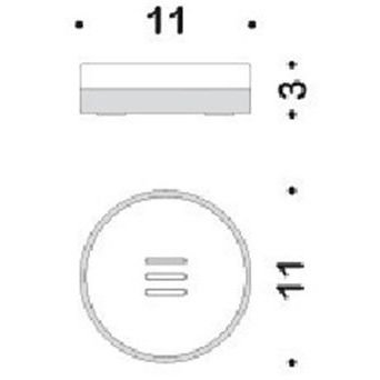 Мыльница настольная Colombo (Коломбо) Nordic, хром, черный, B5240.CR-CNO