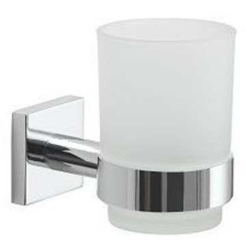 Настенный стеклянный стакан Gedy Fuji, цвет хром FJ10(13)