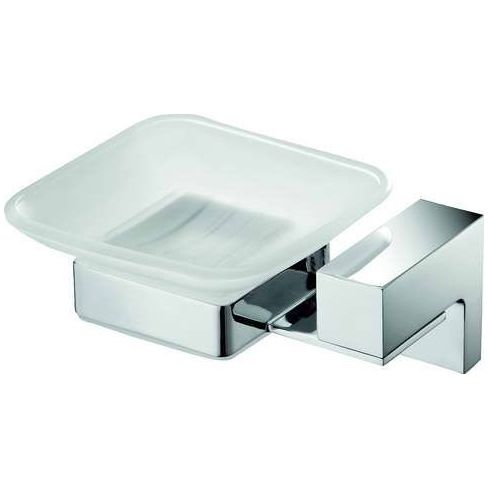 Мыльница настенная стеклянная Sanibano Elegance, цвет хром H8700/15CR
