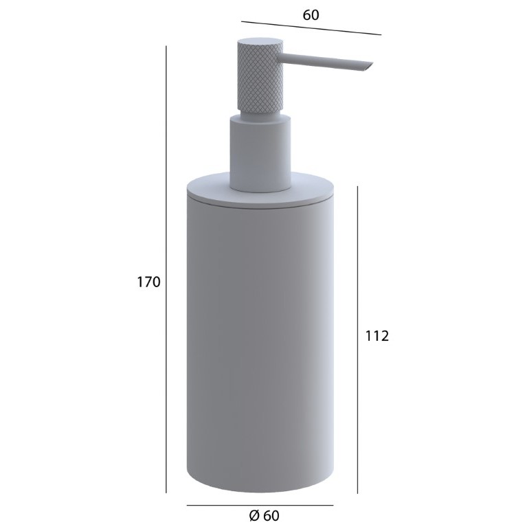 Диспенсер Богеме настенное Uno Nickel Brush 10980-NB, Boheme