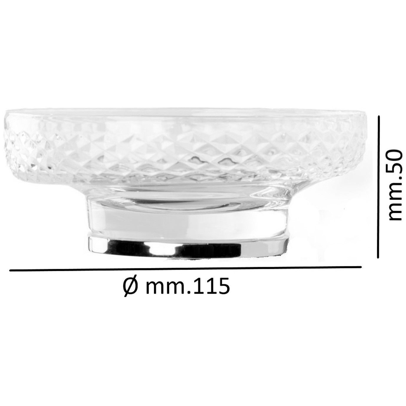 Мыльница Богеме AURA_accessories Хром 10251-CR, Boheme