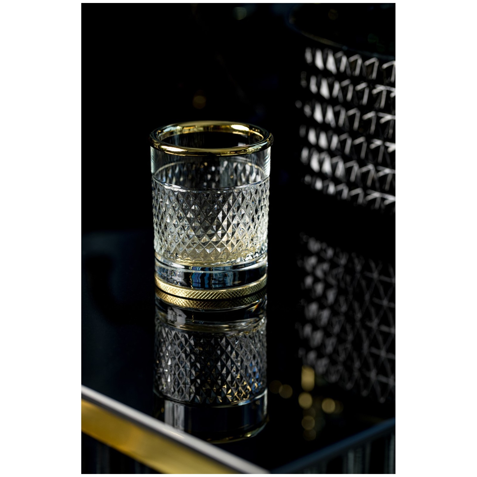Стакан настольный Богеме AURA Gold 10252-G, Boheme