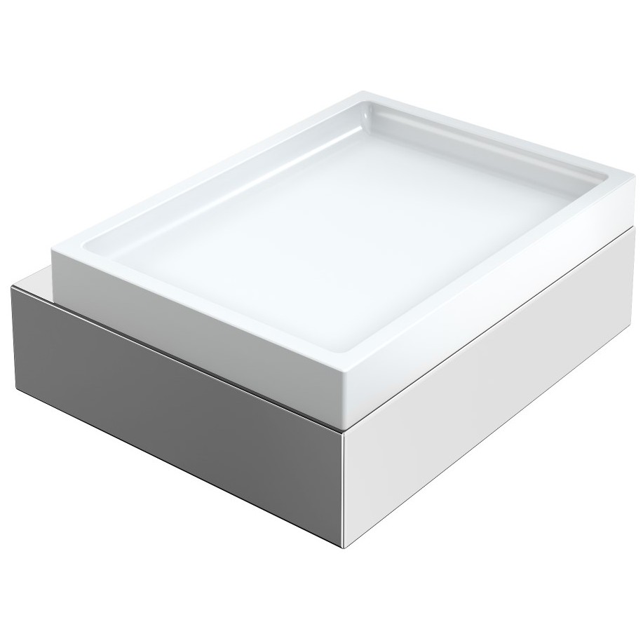 Мыльница Богеме Qubic Хром 10723-CR, Boheme Chrome