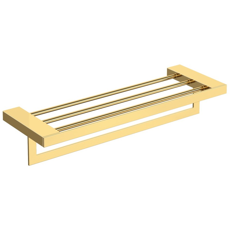 Полка для полотенец Богеме Qubic Gold 10737-G, Boheme