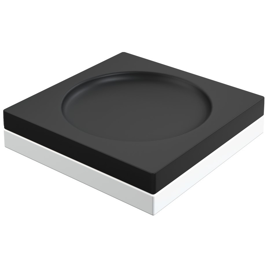 Мыльница Богеме Черный 10960-B, Boheme Qubic Black