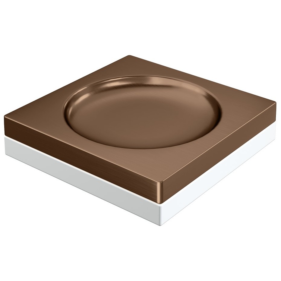 Мыльница Богеме Бронза 10960-BRB, Boheme Qubic Brushed Bronze