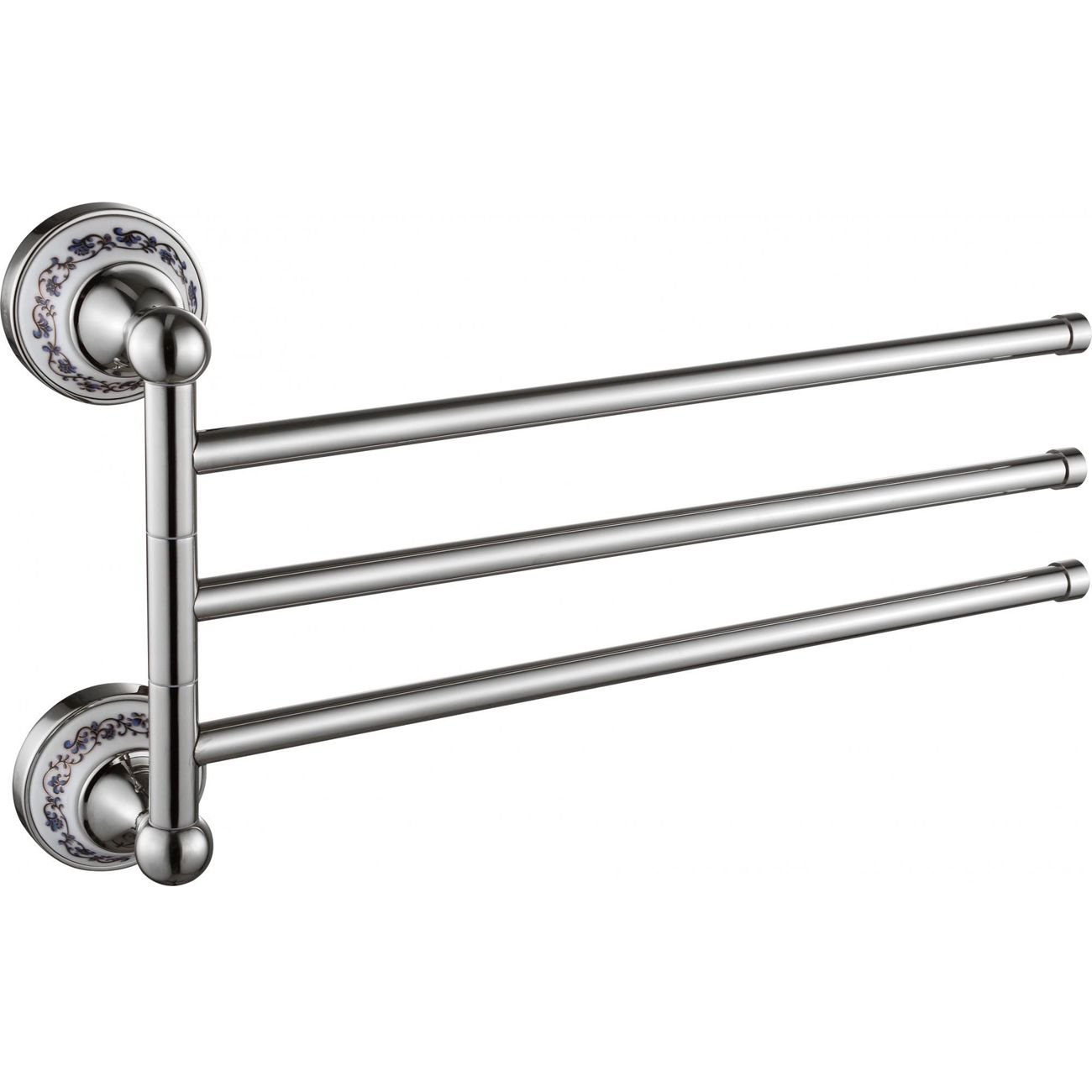 Держатель для полотенец Savol (Савол) поворотный, тройной хром S-06803A