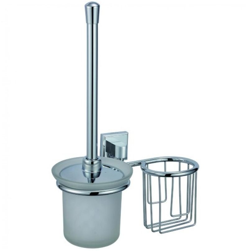 Держатель Savol (Савол) для туалетного ершика и освежителя воздуха хром S-L09594