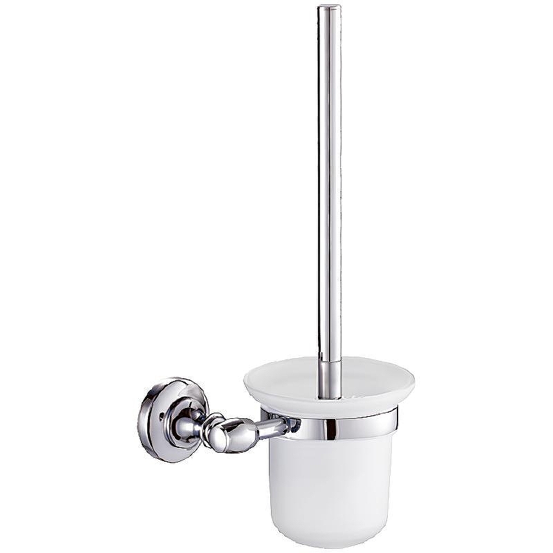 Ершик для унитаза Ceramalux (Керамалюкс) Bianco 52013, хром